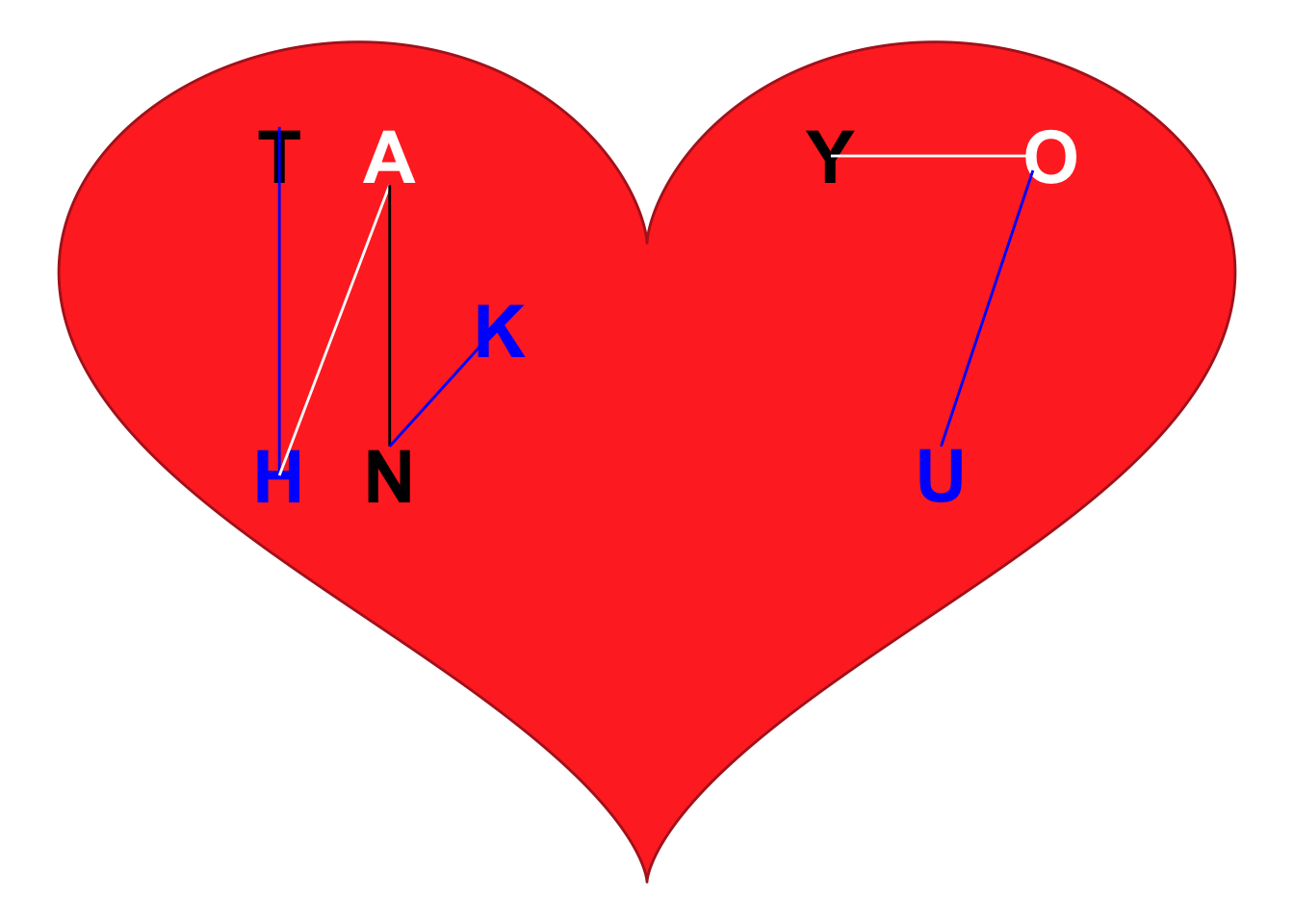 Thank you cards created with ggplot2.